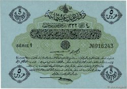 5 Piastres TURKEY  1913 P.096