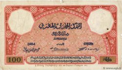 100 Francs MAROKKO  1921 P.14 fS