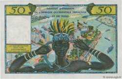 50 Francs FRENCH WEST AFRICA  1956 P.45 AU+