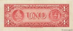 1 Peso Oro RÉPUBLIQUE DOMINICAINE  1962 P.091a VF