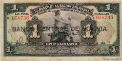 1 Boliviano BOLIVIA  1929 P.112 F