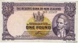 1 Pound NOUVELLE-ZÉLANDE  1956 P.159c TB