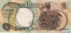 5 Cedis GHANA  1967 P.11a