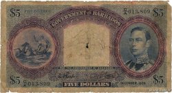 1 Dollar BARBADE  1939 P.04a B
