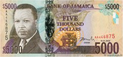 5000 Dollars JAMAICA  2009 P.87 FDC