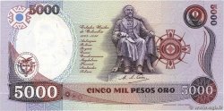5000 Pesos Oro COLOMBIA  1986 P.434a SC+