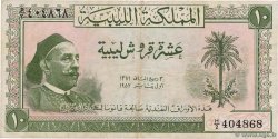 10 Piastres LIBIA  1952 P.13 MBC