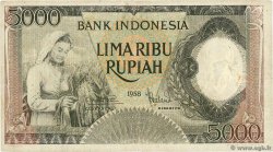 5000 Rupiah INDONESIA  1958 P.063 BC