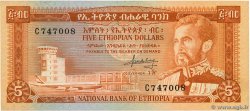 5 Dollars ETHIOPIA  1966 P.26a XF