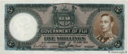 5 Shillings FIDSCHIINSELN  1951 P.037k SS