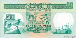 50 Rupees Petit numéro SEYCHELLES  1989 P.34 UNC-