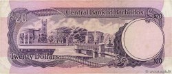 20 Dollars BARBADOS  1973 P.34a S