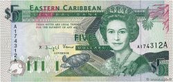 5 Dollars EAST CARIBBEAN STATES  1993 P.26a q.FDC