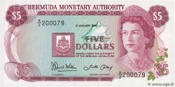 5 Dollars BERMUDA  1986 P.29c FDC