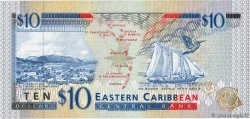 10 Dollars CARIBBEAN   1994 P.32l UNC