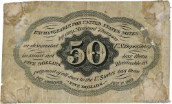 50 Cents UNITED STATES OF AMERICA  1862 P.100e F