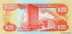 20 Dollars JAMAICA  1989 P.72c UNC
