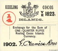 1/4 Rupee KOKOSINSELN (KEELING)  1902 PS.124 VZ
