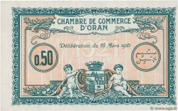 50 Centimes ALGERIA Oran 1921 JP.141.25 UNC