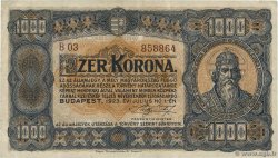 1000 Korona UNGHERIA  1923 P.075a q.SPL