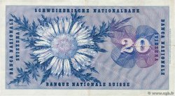 20 Francs SWITZERLAND  1957 P.46e VF