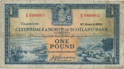 1 Pound SCOTLAND  1952 P.191a