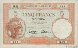 5 Francs NEW CALEDONIA  1936 P.36b VF