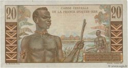 20 Francs Émile Gentil FRENCH EQUATORIAL AFRICA  1946 P.22 XF