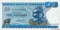 2 Dollars ZIMBABWE  1980 P.01a