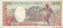 1000 Francs RUANDA  1978 P.14a FDC