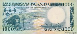 1000 Francs RWANDA  1981 P.17a XF