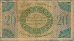 20 Francs AFRIQUE ÉQUATORIALE FRANÇAISE  1943 P.17b q.MB
