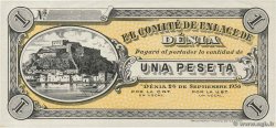 1 Peseta ESPAÑA Denia 1936 P.- EBC