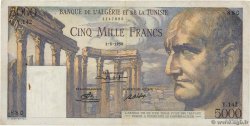 5000 Francs TUNISIA  1950 P.30 VF