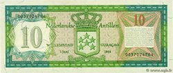 10 Gulden NETHERLANDS ANTILLES  1984 P.16b UNC