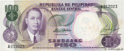 100 Piso PHILIPPINES  1969 P.147a AU