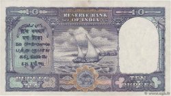 10 Rupees INDIA  1943 P.024 XF