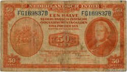 50 Cent INDES NEERLANDAISES  1943 P.110a TB