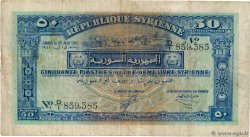 50 Piastres SYRIE  1942 P.052 TB