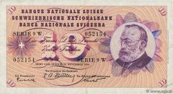 10 Francs SWITZERLAND  1956 P.45c VF