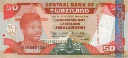 50 Emalangeni SWAZILAND  2001 P.31a q.FDC