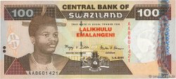 100 Emalangeni SWAZILAND  2001 P.32a UNC