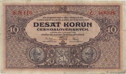 10 Korun CZECHOSLOVAKIA  1927 P.020a F