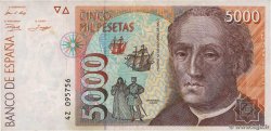 5000 Pesetas ESPAGNE  1992 P.165