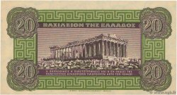 20 Drachmes GREECE  1940 P.315 UNC
