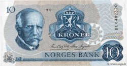 10 Kroner NORVÈGE  1981 P.36c ST