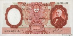 10000 Pesos ARGENTINA  1961 P.281b