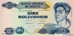 10 Bolivianos BOLIVIEN  1990 P.204b ST
