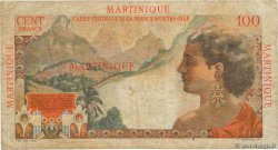 1 NF sur 100 Francs La Bourdonnais MARTINIQUE  1960 P.37 fS