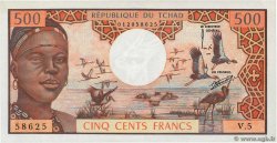 500 Francs CHAD  1974 P.02a AU